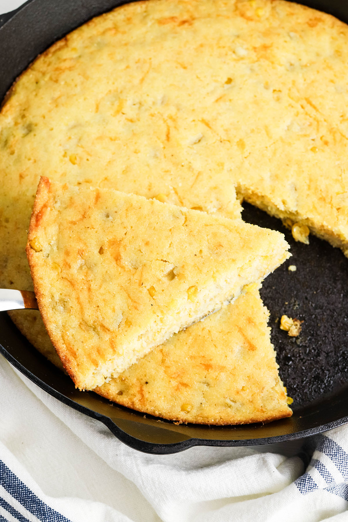 Cast Iron Skillet Cornbread - Female Foodie