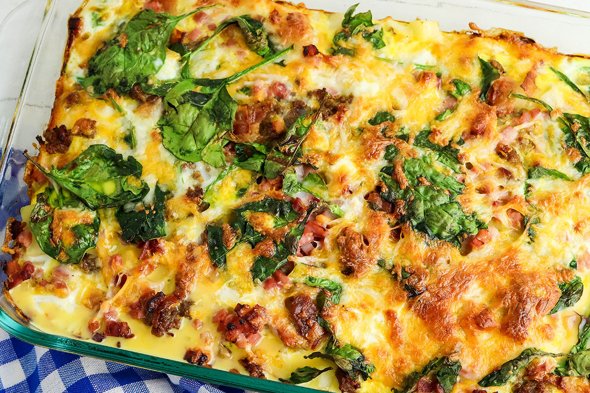 Meaty Breakfast Casserole from Recipes Simple