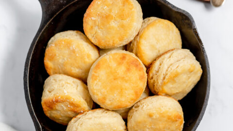 Cast Iron Buttermilk Biscuits - The Toasty Kitchen