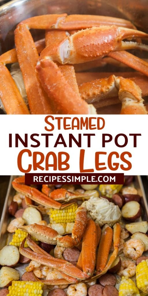 Instant Pot Steamed Crab Legs - Recipes Simple