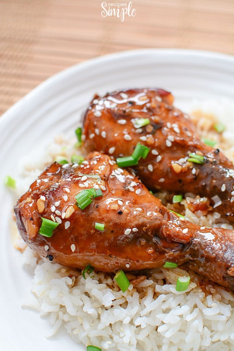 Slow Cooker Honey Garlic Chicken Legs - Recipes Simple