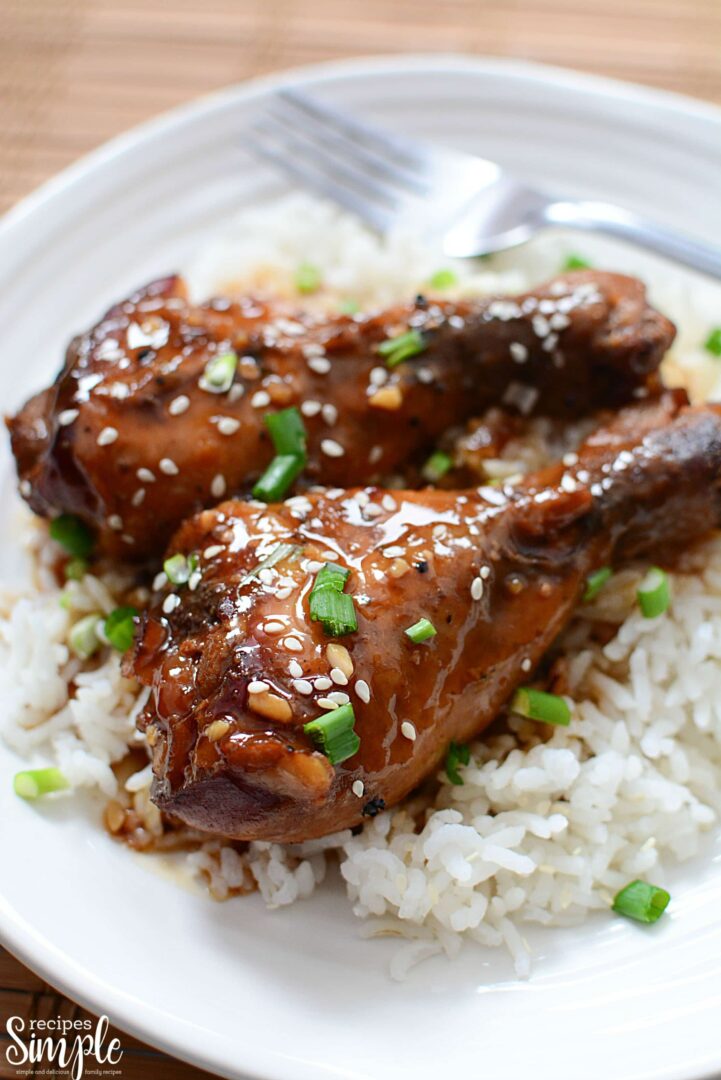 Slow Cooker Honey Garlic Chicken Legs - Recipes Simple