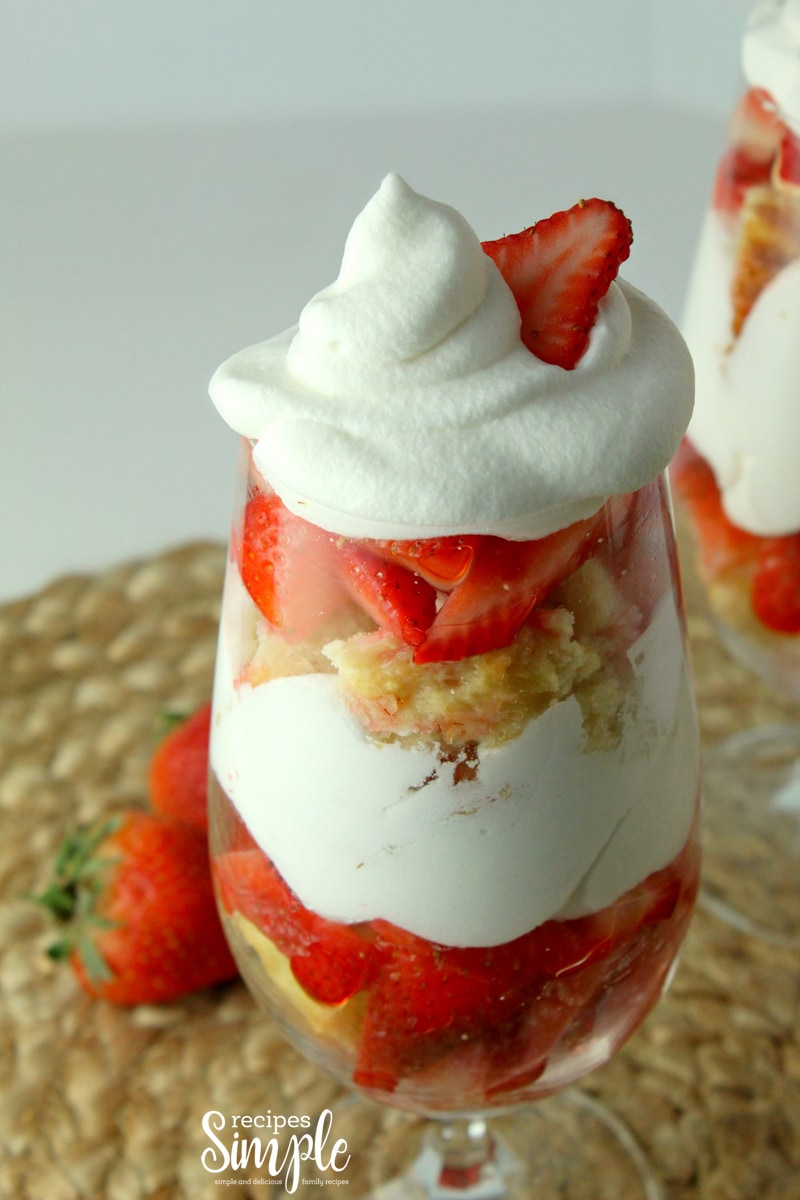 Strawberry Shortcake Parfaits With Homemade Cake Recipes Simple 6111