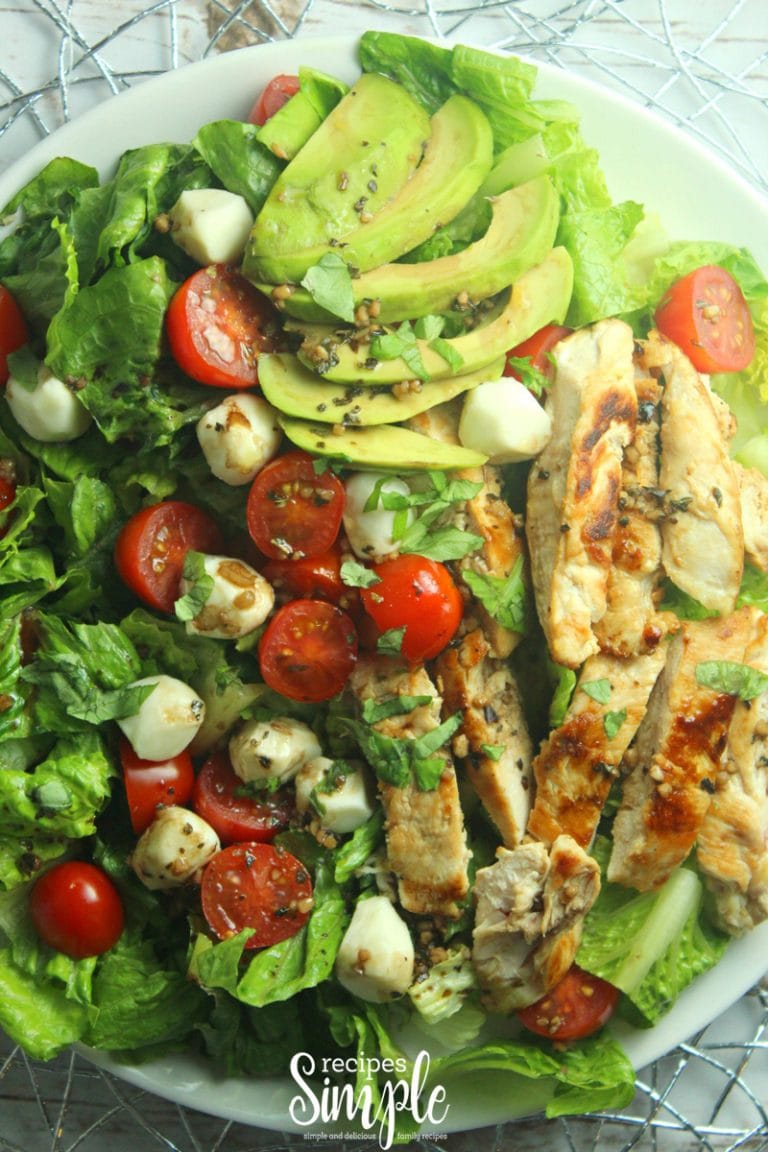 Chicken Avocado Caprese Salad Recipes Simple