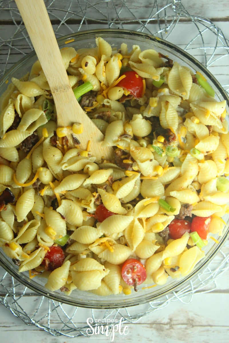 Cowboy Pasta Salad Recipe - Recipes Simple