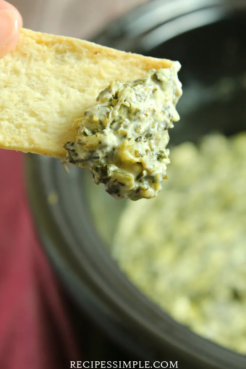 Slow Cooker Spinach Artichoke Dip - Recipes Simple