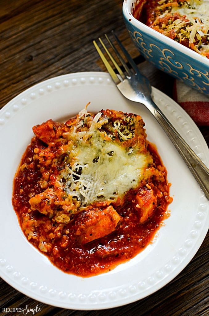 Chicken Parmesan Marinara Bake Recipes Simple 3942