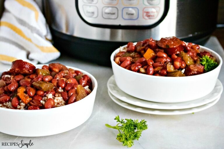 Instant Pot Red Beans and Rice With Sausage - Recipes Simple