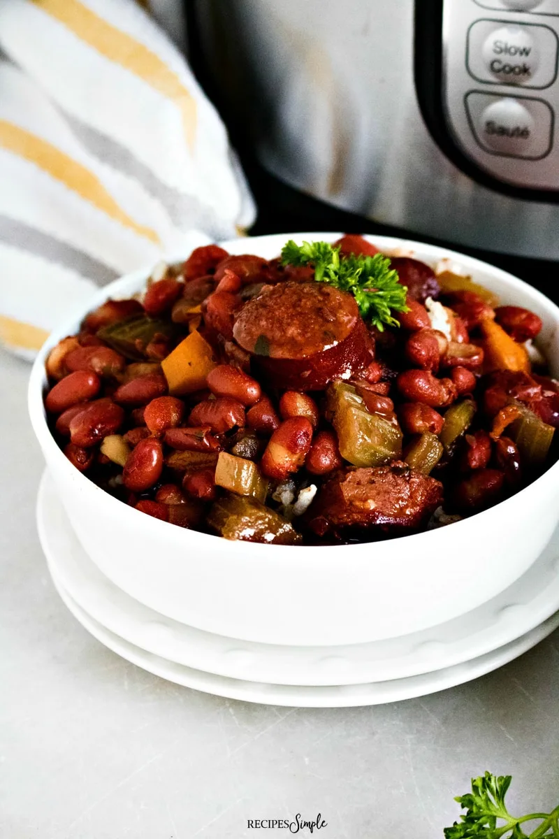 Instant Pot Red Beans and Rice With Sausage - Recipes Simple