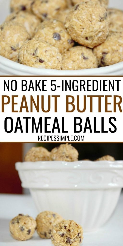 Peanut Butter Oatmeal Balls - Recipes Simple