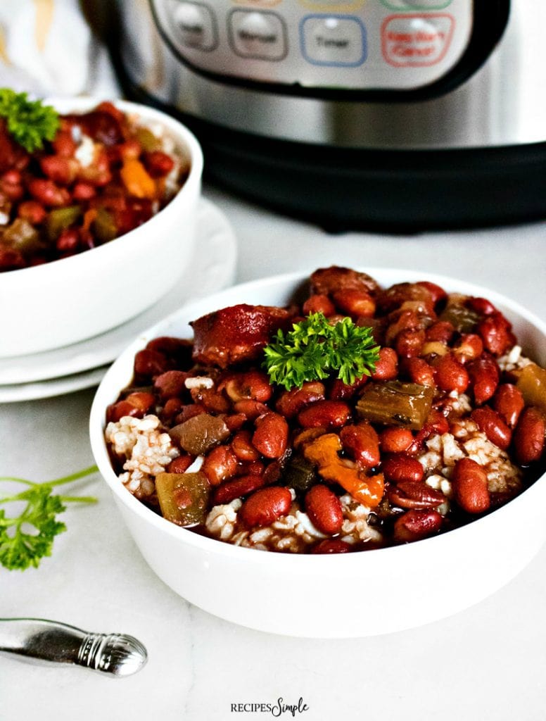 Instant Pot Red Beans and Rice With Sausage - Recipes Simple