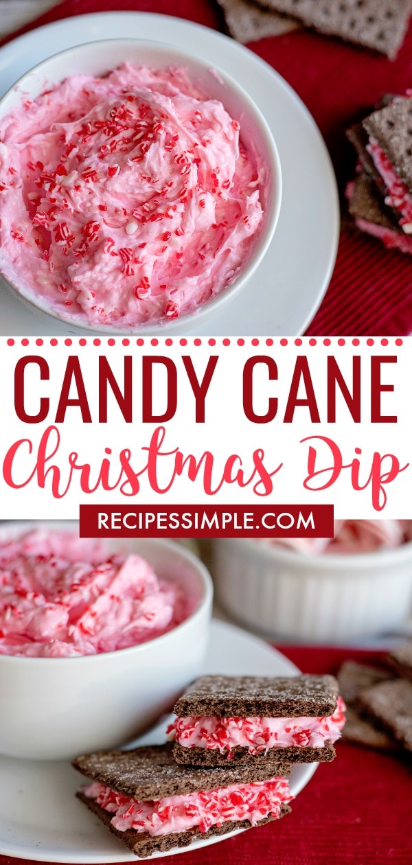 Candy Cane Christmas Dip - Recipes Simple