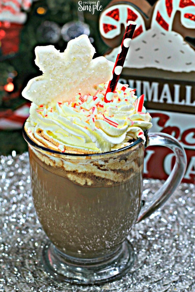 Candy Cane Hot Cocoa - Recipes Simple