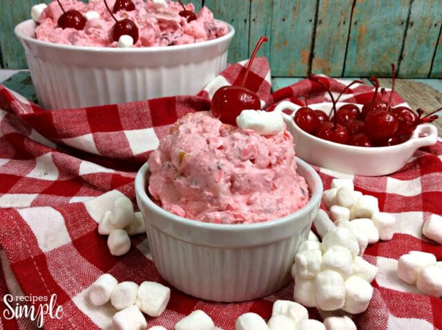 Cream Cheese Cherry Fluff Dessert   Recipes Simple