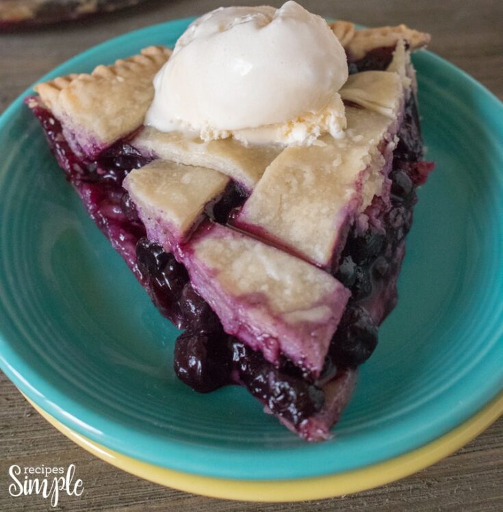 Homemade Blueberry Pie With Lattice Crust - Recipes Simple