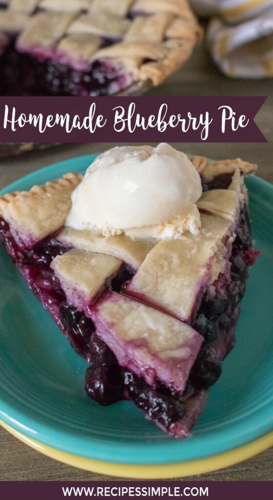 Homemade Blueberry Pie With Lattice Crust - Recipes Simple