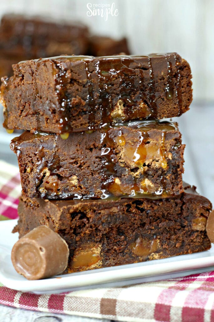 Easy Rolo Brownies Recipe - Recipes Simple