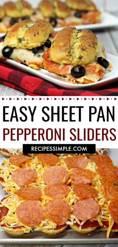 Sheet Pan Pepperoni Sliders - Recipes Simple