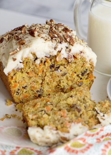 Frosted Carrot Cake Loaf - Recipes Simple