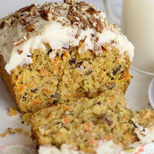 Frosted Carrot Cake Loaf - Recipes Simple