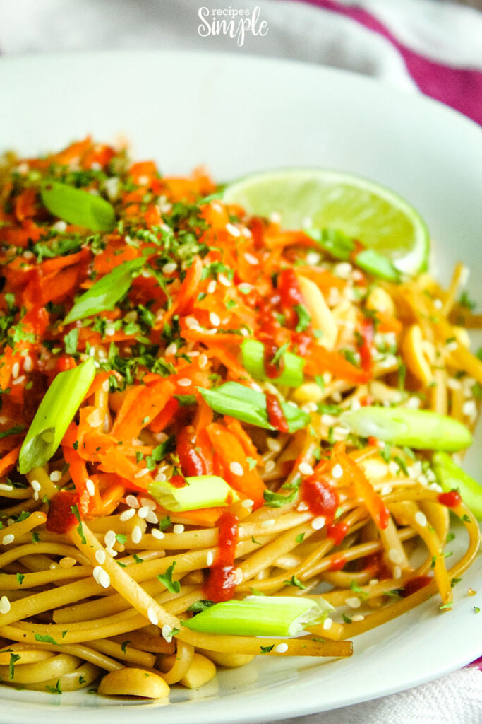 20 Minute Spicy Thai Noodles - Recipes Simple