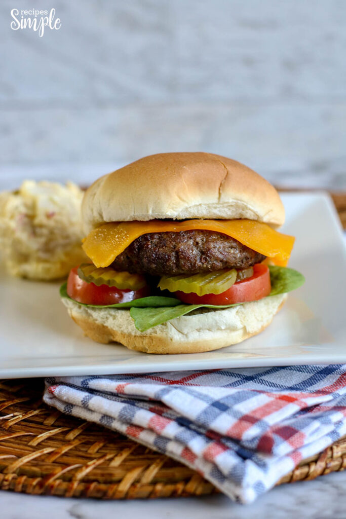 Perfectly Seasoned Air Fryer Hamburgers - Recipes Simple