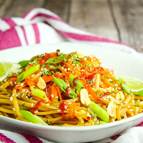 20 Minute Spicy Thai Noodles - Recipes Simple