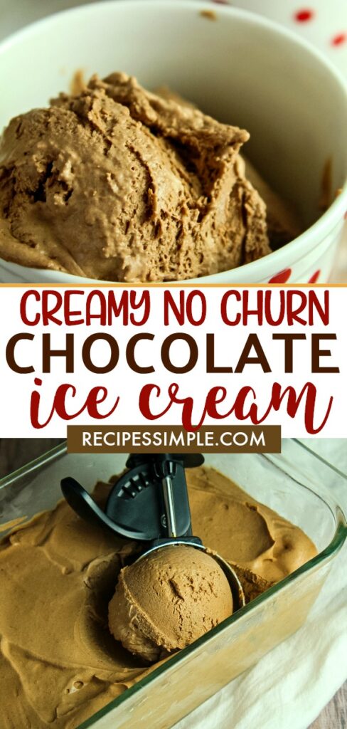 No Churn Chocolate Ice Cream - Recipes Simple