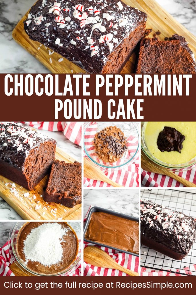 Chocolate Peppermint Pound Cake - Recipes Simple