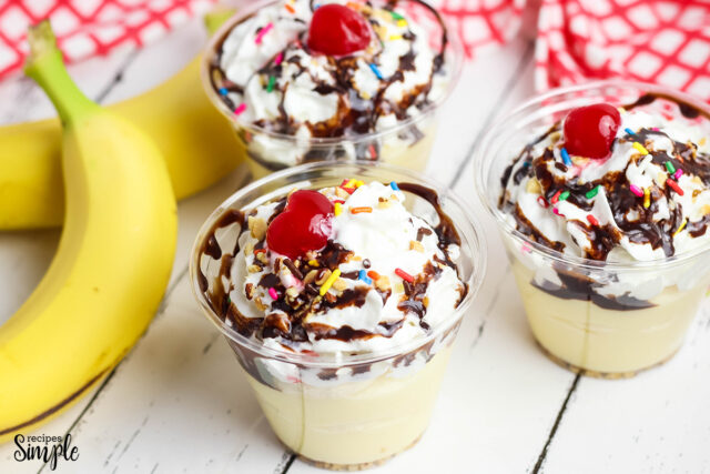 Banana Split Pudding Cups Recipes Simple