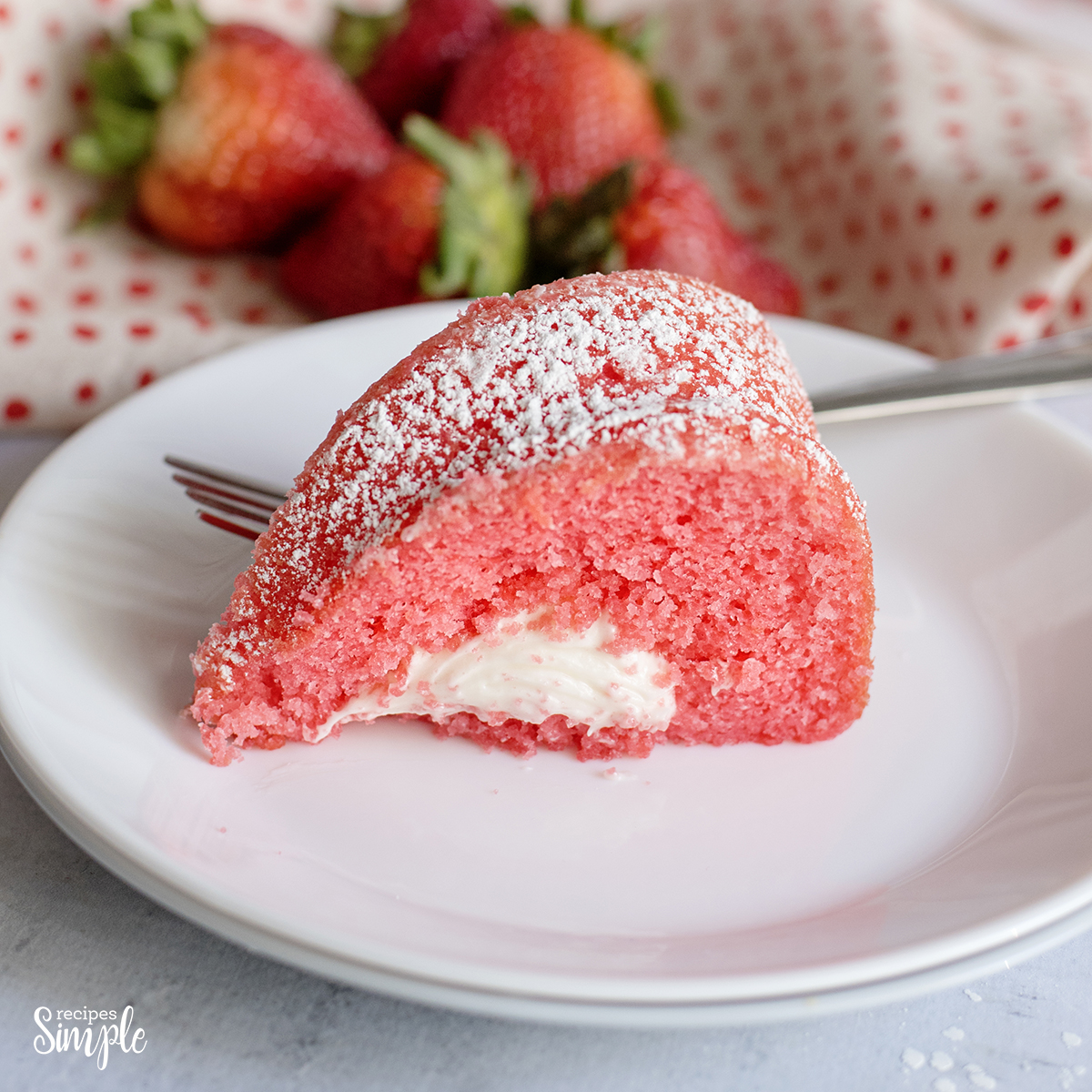 Key Lime Strawberry Cheesecake Bundt Cake • The Crumby Kitchen