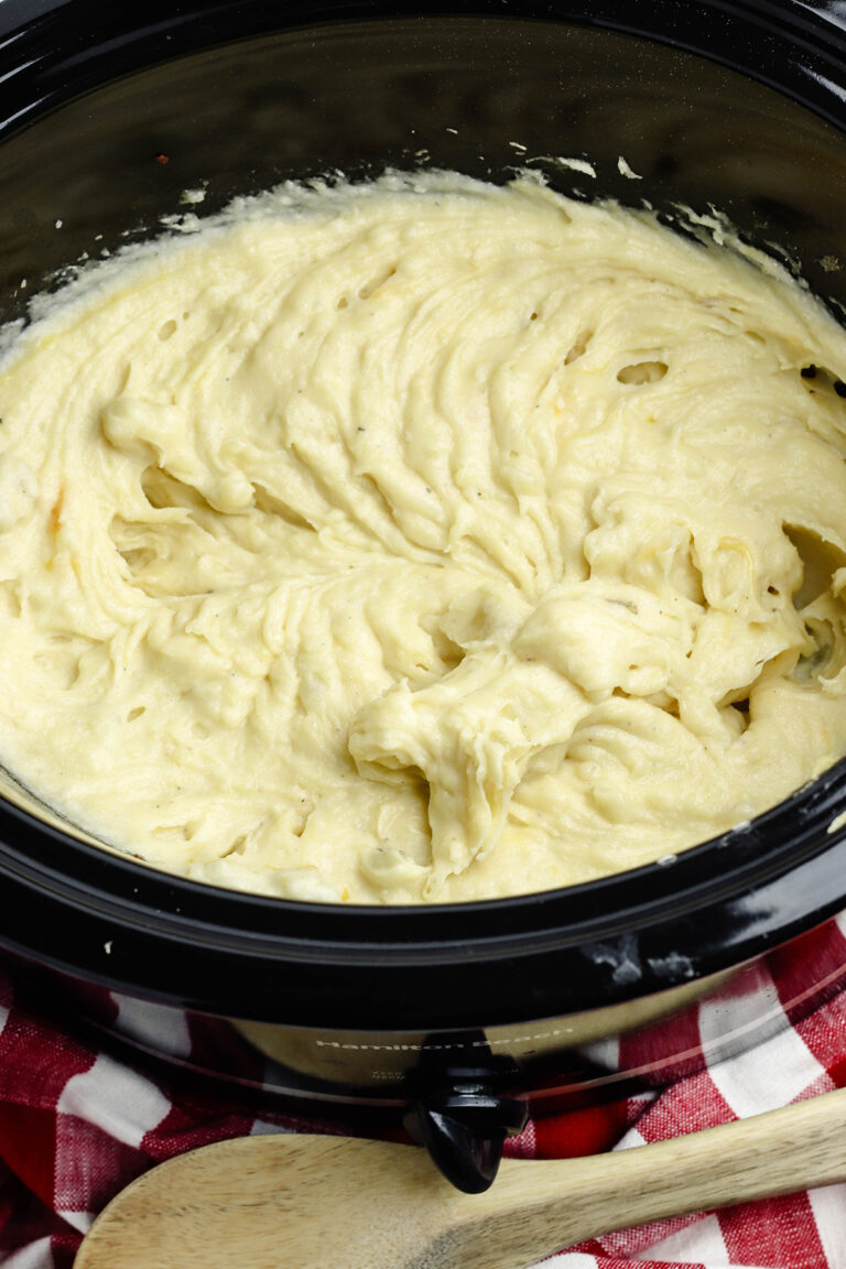 Slow Cooker Cheesy Garlic Mashed Potatoes Recipes Simple 