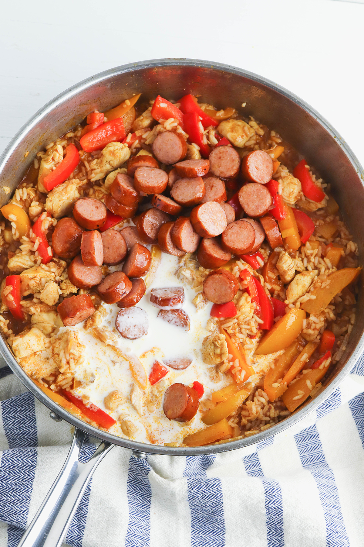 Spicy Cajun Sausage and Chicken Skillet Recipe - The Forked Spoon