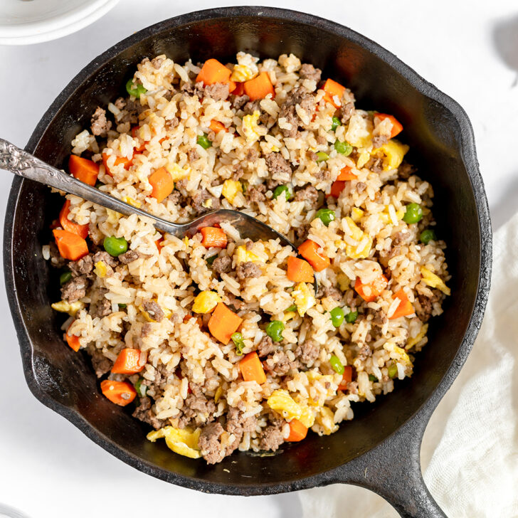 Ground Beef Fried Rice Recipes Simple 