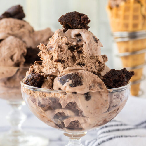 Chocolate Brownie Ice Cream - Recipes Simple